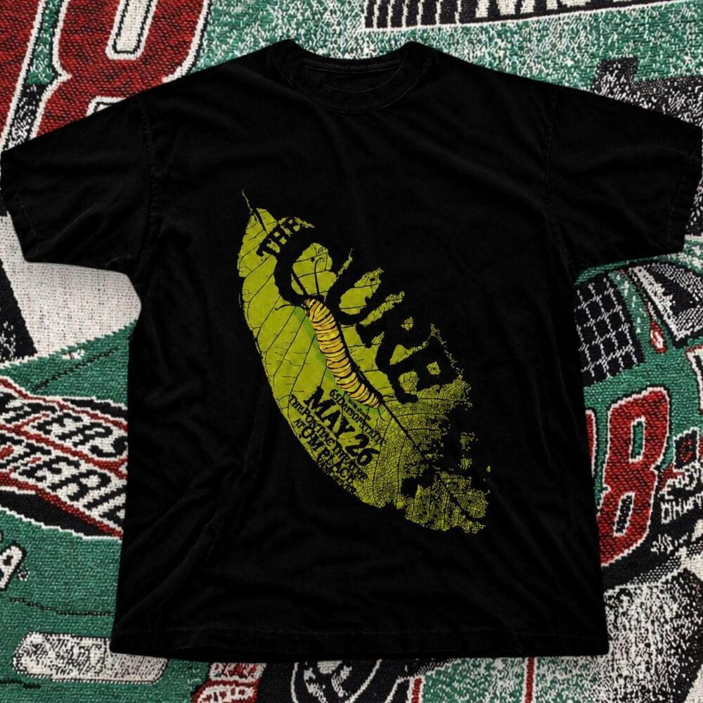 Caterpillar Leaf Graphic Tee Black Unisex